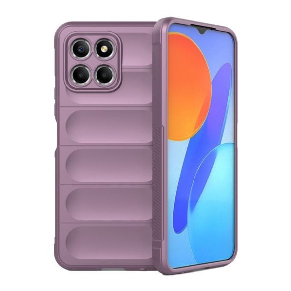 Szilikon telefonvédő (közepesen ütésálló, kamera védelem, 3D minta) LILA Honor X6 (2022), Honor X8 5G, Honor 70 Lite 5G