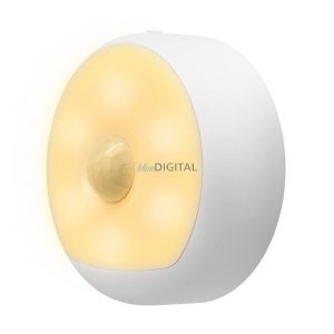 XIAOMI YEELIGHT mozgásérzékelős éjjeli irányfény (2.5W, 5V, 2700K, 120°-os érzékelés, akár 7m) FEHÉR