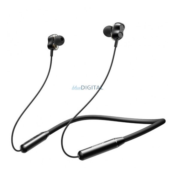 JOYROOM JR-DY01 bluetooth fülhallgató SZTEREO (v5.0, nyakba akasztható, mikrofon, vízálló, SPORT) FEKETE