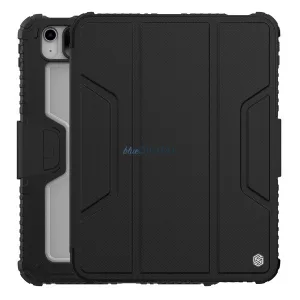 NILLKIN BUMPER PRO szilikon telefonvédő (aktív FLIP, ütésállóság, asztali tartó) FEKETE Apple IPAD 11 (2025), IPAD 10.9 (2022)
