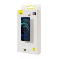   BASEUS képernyővédő üveg (2.5D lekerekített szél, ultravékony, karcálló, betekintés elleni védelem, 0.3mm, 9H) ÁTLÁTSZÓ Apple iPhone 14 Pro