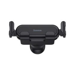   BASEUS autós tartó (szellőzőre, gravitációs, 360°, töltő kialakítás, 5.4-6.7" méret) FEKETE