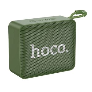 HOCO bluetooth hordozható hangszóró (v5.2, kártyaolvasó, 5W, FM rádió) SÖTÉTZÖLD