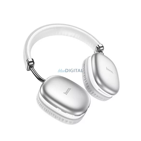 HOCO W35 bluetooth fejhallgató SZTEREO (v5.3, microSD kártyaolvasó, 3.5mm jack aljzat, összehajtható) EZÜST