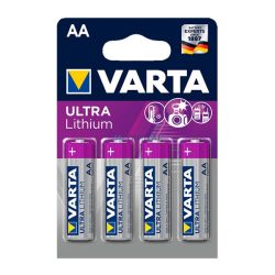   VARTA ULTRA tartós elem (AA, LR06, 1.5V, lítium) 4db/csomag