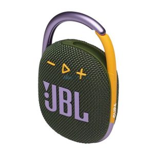 JBL CLIP4 bluetooth hordozható hangszóró (v5.1, 1050mAh belső akku, 5W, IPX67 vízálló, terep minta) ZÖLD