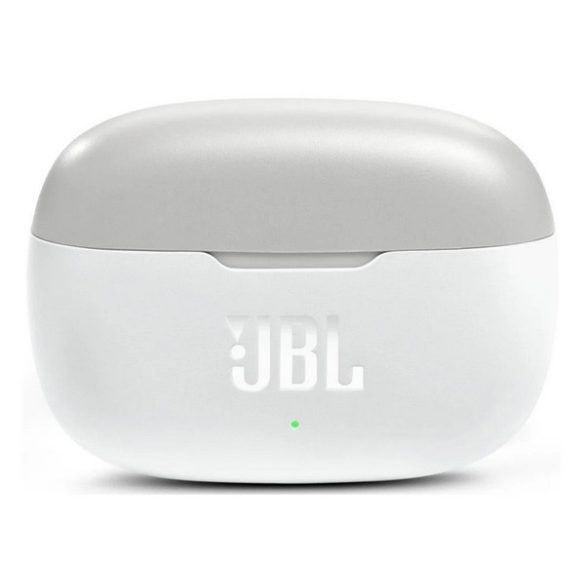 JBL WAVE 200 bluetooth fülhallgató SZTEREO (v5.0, TWS, cseppálló, mélyhang kiemelés + töltőtok) FEHÉR