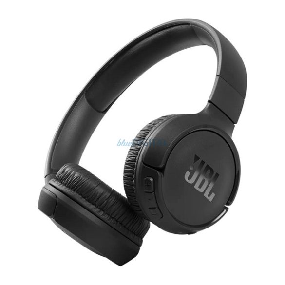 JBL TUNE T510 bluetooth fejhallgató SZTEREO (v5.0, mikrofon, felvevő gomb, multipoint, összehajtható) FEKETE