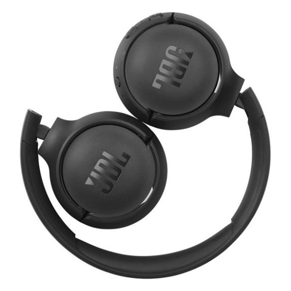 JBL TUNE T510 bluetooth fejhallgató SZTEREO (v5.0, mikrofon, felvevő gomb, multipoint, összehajtható) FEKETE