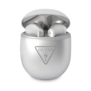 CG MOBILE GUESS bluetooth fülhallgató SZTEREO (v5.0, TWS, mikrofon, vízálló + töltőtok) EZÜST