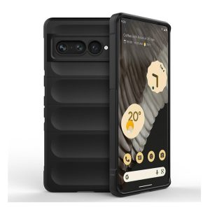 Szilikon telefonvédő (közepesen ütésálló, kamera védelem, 3D minta) FEKETE Google Pixel 7 Pro