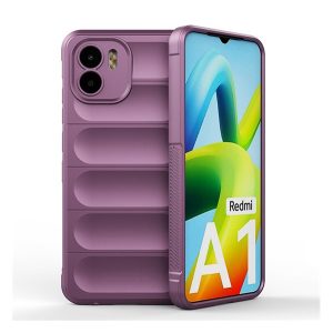 Szilikon telefonvédő (közepesen ütésálló, kamera védelem, 3D minta) LILA Xiaomi Redmi A1, Xiaomi Redmi A2