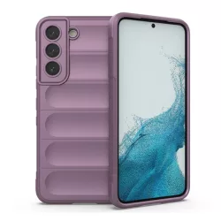   Szilikon telefonvédő (közepesen ütésálló, kamera védelem, 3D minta) LILA Samsung Galaxy S22 5G (SM-S901)