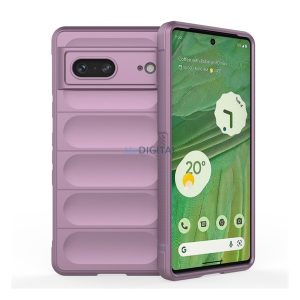 Szilikon telefonvédő (közepesen ütésálló, kamera védelem, 3D minta) LILA Google Pixel 7