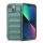 Szilikon telefonvédő (ütésállóság, kameravédő, 3D) SÖTÉTZÖLD Apple iPhone 13