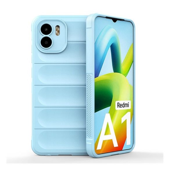 Szilikon telefonvédő (közepesen ütésálló, kamera védelem, 3D minta) VILÁGOSKÉK Xiaomi Redmi A1, Xiaomi Redmi A2