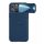 NILLKIN CAMSHIELD LEATHER műanyag telefonvédő (közepesen ütésálló, ECO bőr hatású hátlap, kamera védelem) SÖTÉTKÉK Apple iPhone 14 Pro