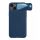 NILLKIN CAMSHIELD LEATHER műanyag telefonvédő (közepesen ütésálló, ECO bőr hatású hátlap, kamera védelem) SÖTÉTKÉK Apple iPhone 14 Plus