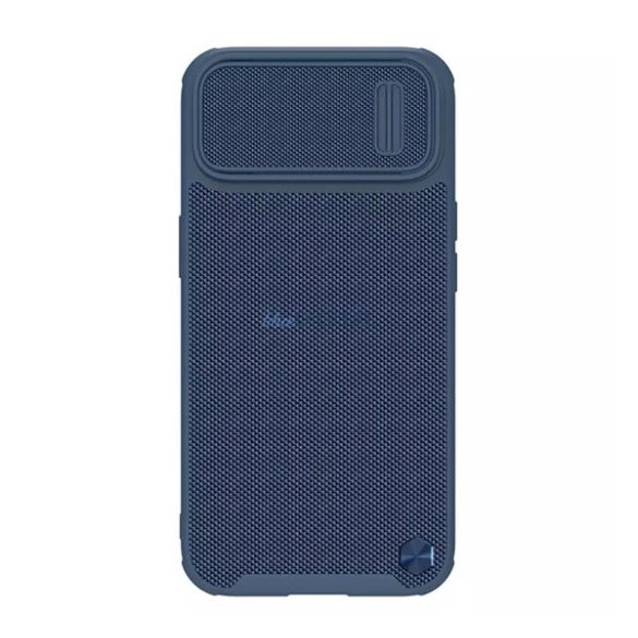 NILLKIN TEXTURED S műanyag telefonvédő (szilikon keret, 3D minta, kamera védelem, Magsafe rögzítésű) SÖTÉTKÉK Apple iPhone 14 Plus