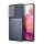 Szilikon telefonvédő (közepesen ütésálló, csíkos, dombor minta) SÖTÉTKÉK Samsung Galaxy S23 Ultra (SM-S918)