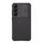 NILLKIN CAMSHIELD PRO műanyag telefonvédő (szilikon keret, közepesen ütésálló, kamera védelem, csíkos minta) FEKETE Samsung Galaxy S23 (SM-S911)
