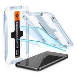   SPIGEN EZ FIT képernyővédő üveg 2db (2.5D, tokbarát, ultravékony, 0.2mm, 9H + segédkeret) ÁTLÁTSZÓ Samsung Galaxy S23 (SM-S911)