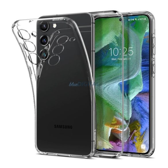 SPIGEN LIQUID CRYSTAL szilikon telefonvédő (közepesen ütésálló, légpárnás sarok) ÁTLÁTSZÓ Samsung Galaxy S23 Plus (SM-S916)