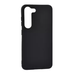   Szilikon telefonvédő (matt) FEKETE Samsung Galaxy S23 (SM-S911)