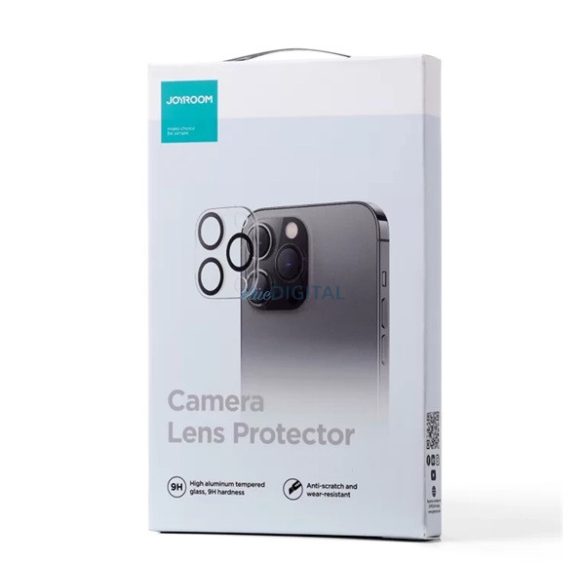 JOYROOM MIRROR kameravédő üveg (2.5D lekerekített szél, karcálló, ultravékony, 0,2mm, 9H) ÁTLÁTSZÓ Apple iPhone 14 Pro Max, Apple iPhone 14 Pro
