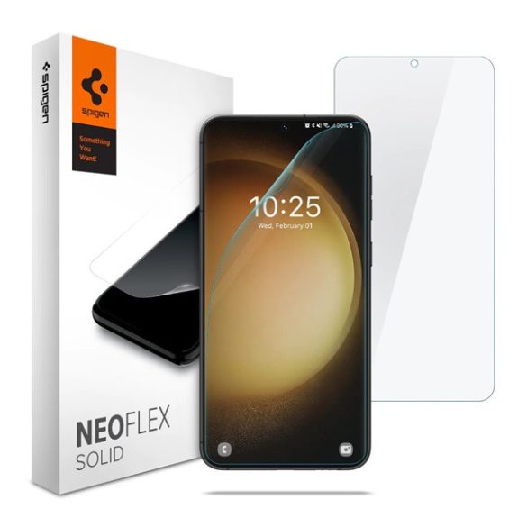 SPIGEN NEOFLEX képernyővédő fólia 2db (full screen, íves részre, tok barát) ÁTLÁTSZÓ Samsung Galaxy S23 (SM-S911)