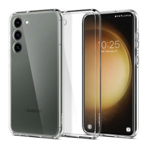 SPIGEN ULTRA HYBRID műanyag telefonvédő (közepesen ütésálló, szilikon légpárnás keret) ÁTLÁTSZÓ Samsung Galaxy S23 (SM-S911)