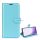 Tok álló, bőr hatású (FLIP, oldalra nyíló, asztali tartó funkció, prémium) VILÁGOSKÉK Samsung Galaxy S23 (SM-S911)