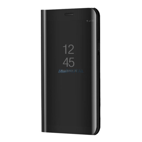 Tok álló (aktív FLIP, oldalra nyíló, asztali tartó funkció, tükrös felület, Mirror View Case) FEKETE Samsung Galaxy A54 5G (SM-A546)