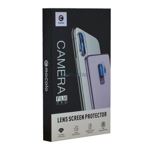 MOCOLO kameravédő üveg (2.5D lekerekített szél, karcálló, 9H) FEKETE Samsung Galaxy S23 (SM-S911)
