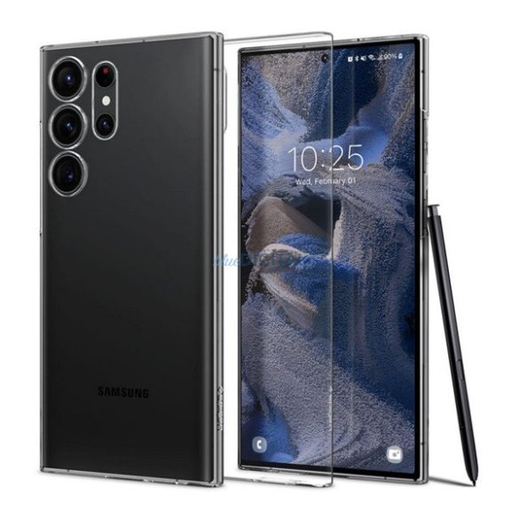 SPIGEN AIRSKIN műanyag telefonvédő (ultravékony, 0.4 mm) ÁTLÁTSZÓ Samsung Galaxy S23 Ultra (SM-S918)