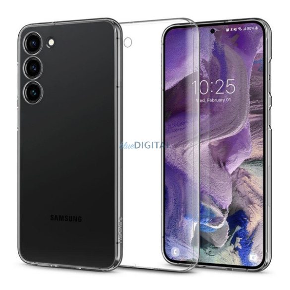 SPIGEN AIRSKIN műanyag telefonvédő (ultravékony, 0.4 mm) ÁTLÁTSZÓ Samsung Galaxy S23 (SM-S911)