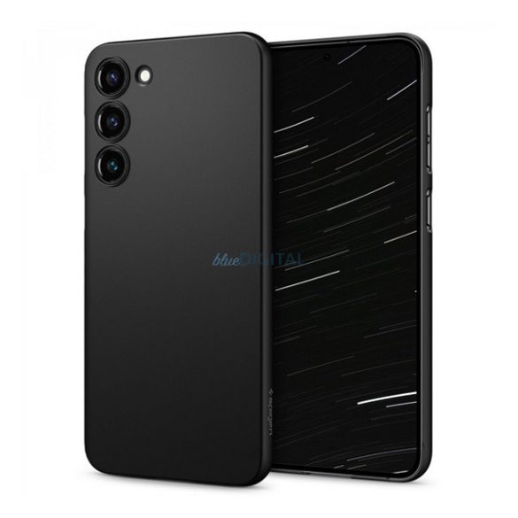 SPIGEN AIRSKIN műanyag telefonvédő (ultravékony, 0.4 mm) FEKETE Samsung Galaxy S23 Plus (SM-S916)