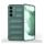 Szilikon telefonvédő (közepesen ütésálló, kamera védelem, 3D minta) SÖTÉTZÖLD Samsung Galaxy S23 (SM-S911)