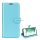 Tok álló, bőr hatású (FLIP, oldalra nyíló, asztali tartó funkció, prémium) VILÁGOSKÉK Samsung Galaxy S23 Plus (SM-S916)