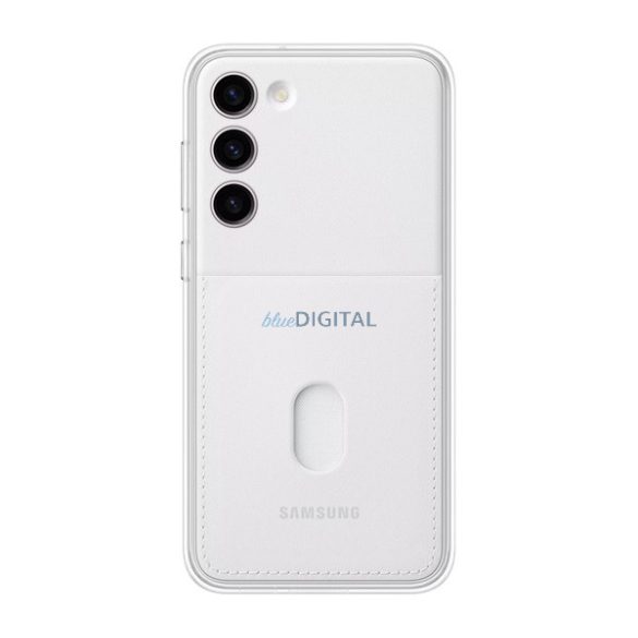 SAMSUNG műanyag telefonvédő (közepesen ütésálló, cserélhető átlátszó + bankkártya tartó hátlap) FEHÉR Samsung Galaxy S23 Plus (SM-S916)