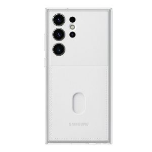 SAMSUNG műanyag telefonvédő (közepesen ütésálló, cserélhető átlátszó + bankkártya tartó hátlap) FEHÉR Samsung Galaxy S23 Ultra (SM-S918)