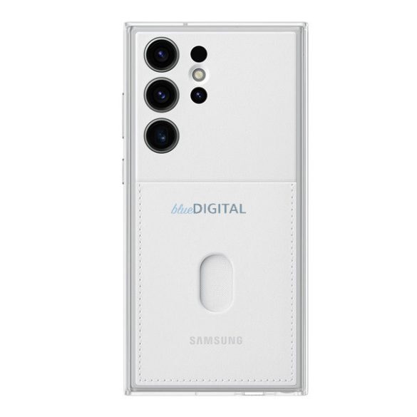 SAMSUNG műanyag telefonvédő (közepesen ütésálló, cserélhető átlátszó + bankkártya tartó hátlap) FEHÉR Samsung Galaxy S23 Ultra (SM-S918)