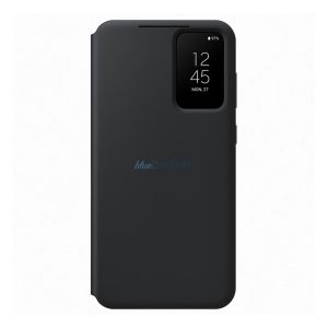 SAMSUNG tok álló (aktív FLIP, oldalra nyíló, Clear View Cover) FEKETE Samsung Galaxy S23 Plus (SM-S916)