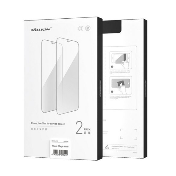 NILLKIN képernyővédő fólia 2db (3D full cover, íves, karcálló, 0.33mm, 9H + felhelyezést segítő keret) FEKETE Samsung Galaxy S23 Plus (SM-S916)