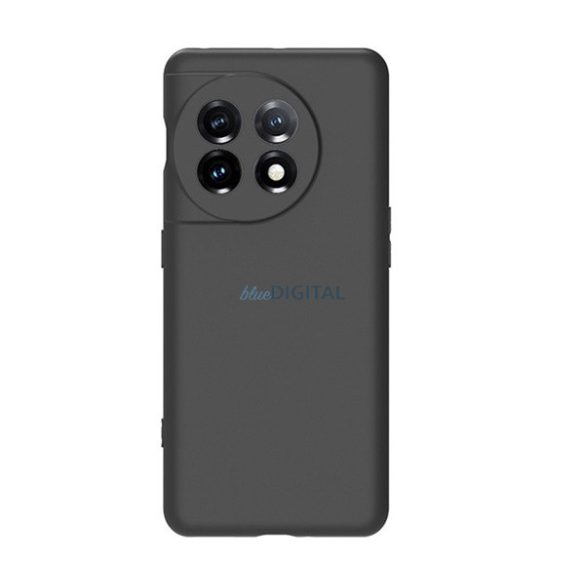 Szilikon telefonvédő (matt) FEKETE OnePlus 11 5G