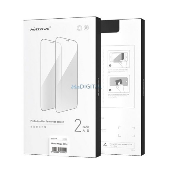NILLKIN képernyővédő fólia 2db (3D full cover, íves, karcálló, 0.33mm, 9H + felhelyezést segítő keret) FEKETE Samsung Galaxy S23 (SM-S911)