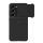 NILLKIN SYNTHETIC FIBER S műanyag telefonvédő (környezetbarát, kamera védelem, karbon minta) FEKETE Samsung Galaxy S23 (SM-S911)