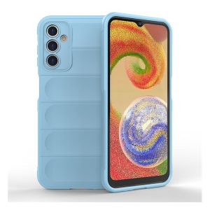 Szilikon telefonvédő (közepesen ütésálló, kamera védelem, 3D minta) VILÁGOSKÉK Samsung Galaxy A14 5G (SM-A146), Samsung Galaxy A14 4G (SM-A145)