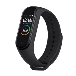   DEVIA DELUXE SPORT pótszíj (egyedi méret, szilikon, állítható) FEKETE Xiaomi MI Band 3, Xiaomi MI Band 4