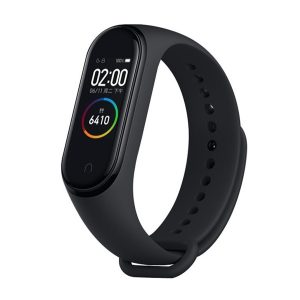 DEVIA DELUXE SPORT pótszíj (egyedi méret, szilikon, állítható) FEKETE Xiaomi MI Band 3, Xiaomi MI Band 4